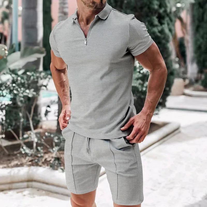 Casual Men's Summer Knit Set