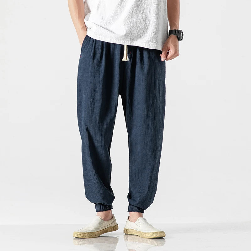 Linen harem pants