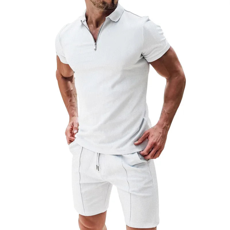 Casual Men's Summer Knit Set