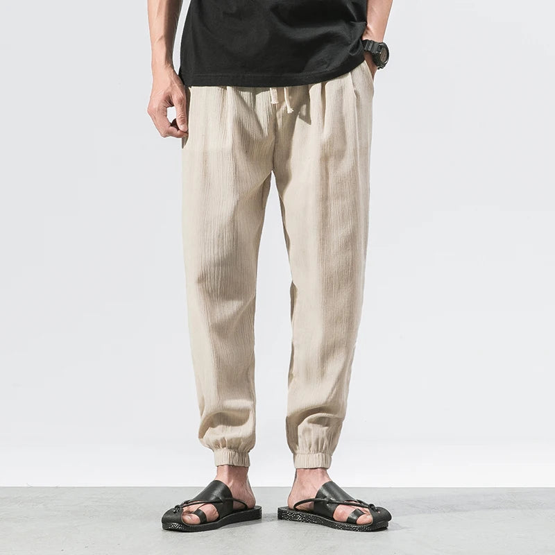 Linen harem pants