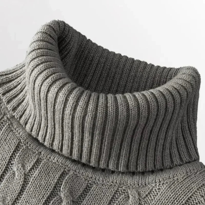 High Street Turtleneck Striped Pullover