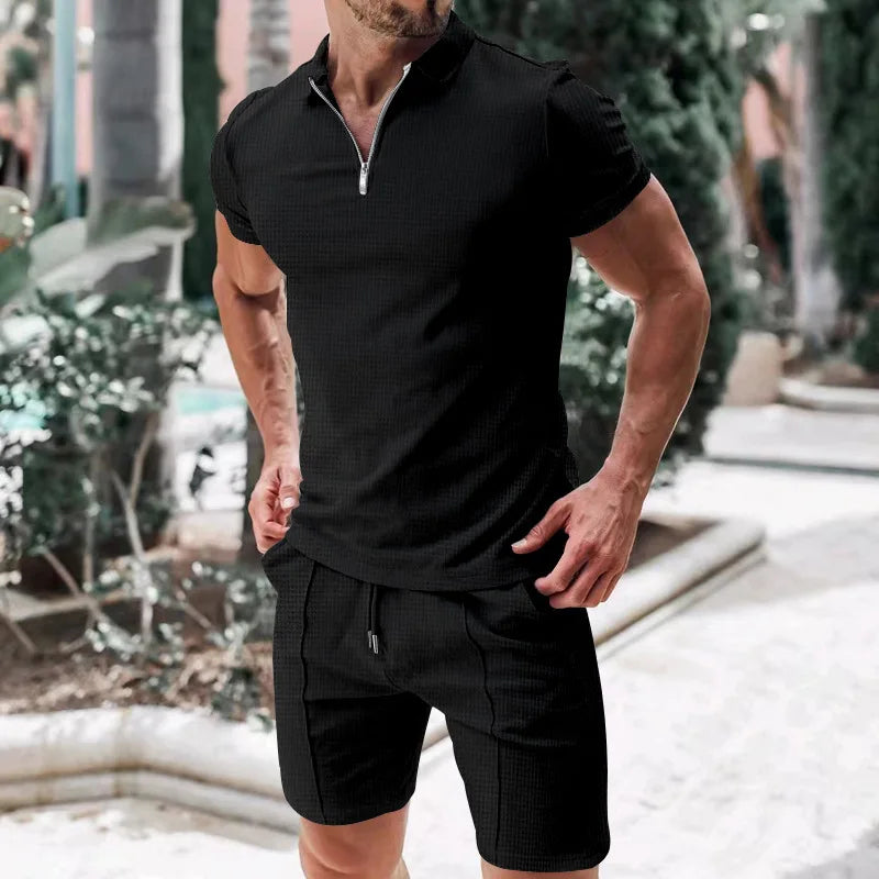 Casual Men's Summer Knit Set