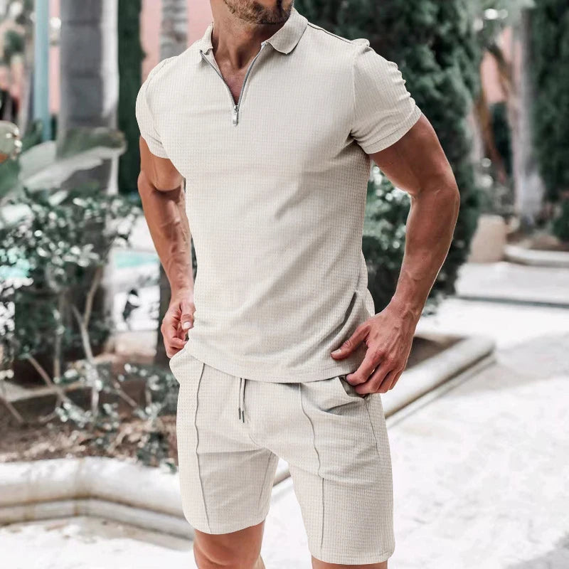 Casual Men's Summer Knit Set