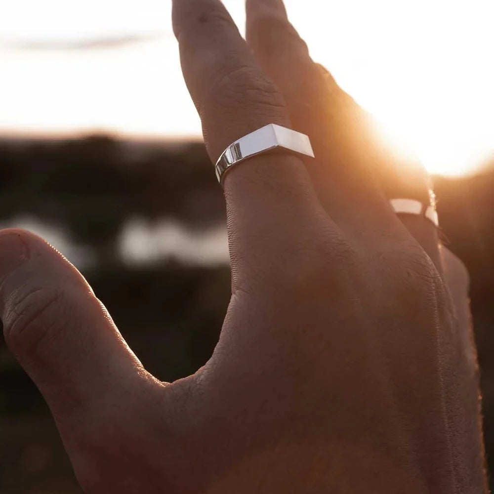 Stainless Steel Geometric Ring