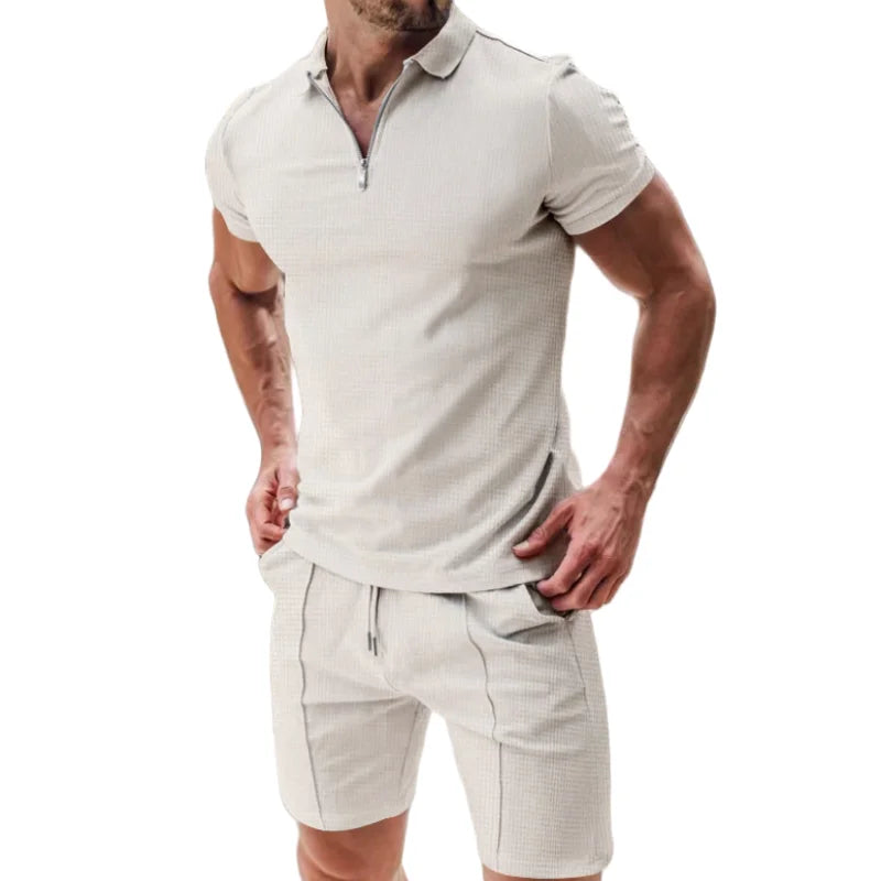 Casual Men's Summer Knit Set