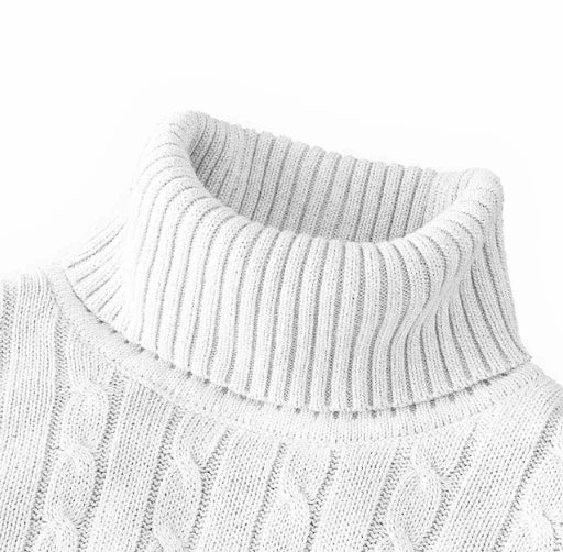 High Street Turtleneck Striped Pullover