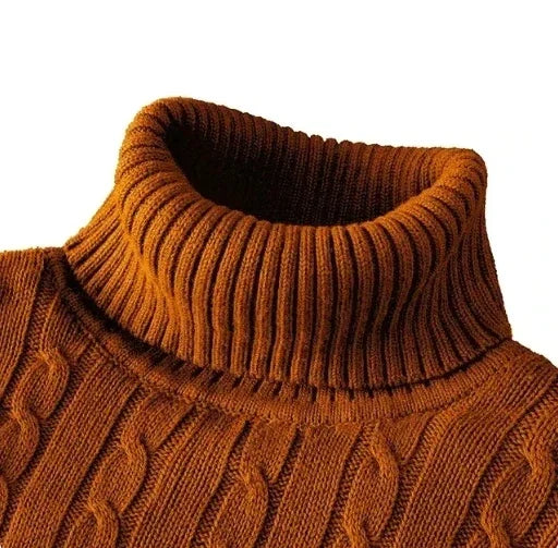 High Street Turtleneck Striped Pullover