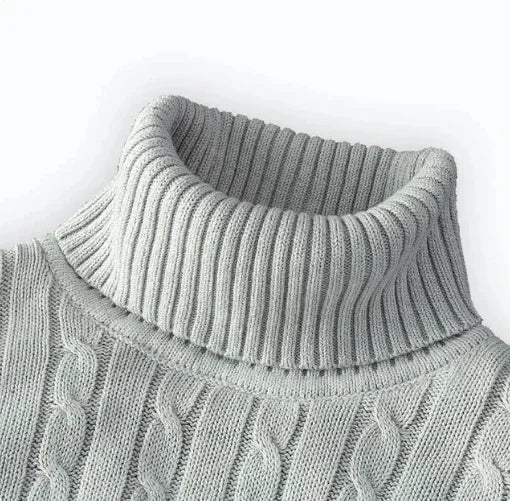 High Street Turtleneck Striped Pullover