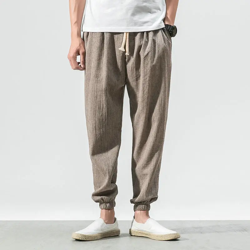 Linen harem pants