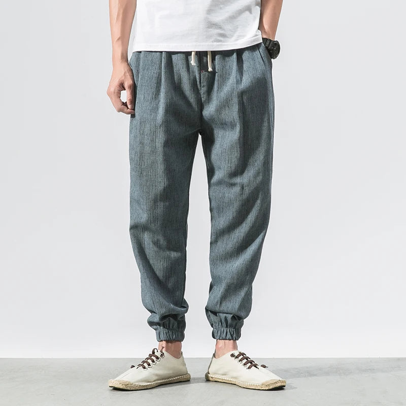 Linen harem pants