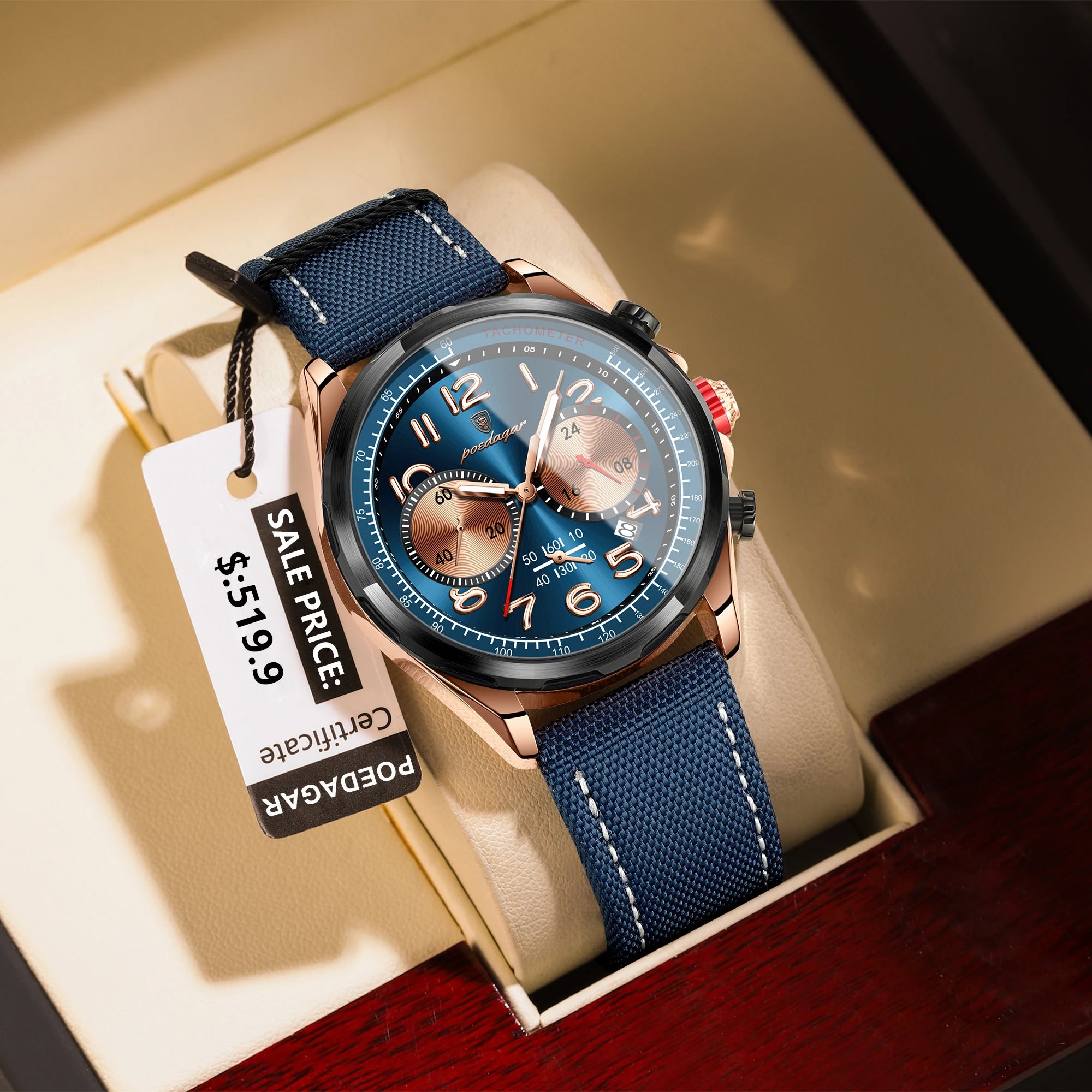 Quartz Wristwatch Luxury