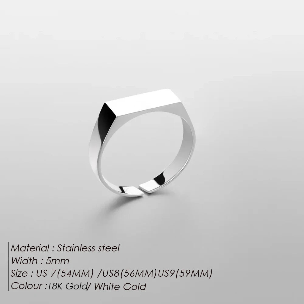 Stainless Steel Geometric Ring